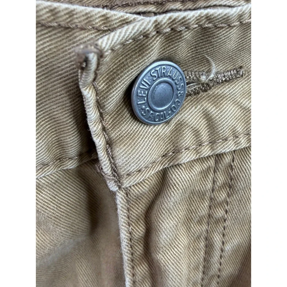 Levi's 514 Straight Fit Pants Mens Tan Khaki‎ WaterLess 34x29